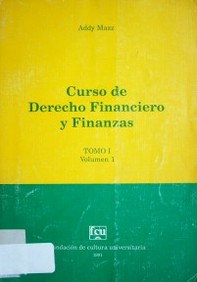 Curso de Derecho Financiero y Finanzas