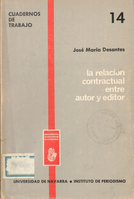 La relaci&oacute;n contractual entre autor y editor