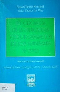 Ley Orgánica de la Judicatura y de organización de los Tribunales No. 15.750