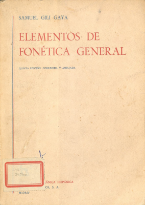 Elementos de fon&eacute;tica general