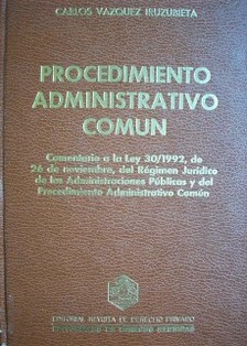Procedimiento administrativo común