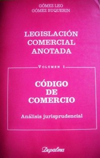 Legislación comercial anotada