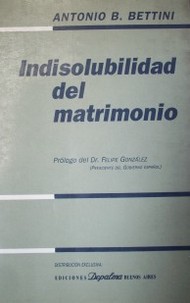 Indisolubilidad del matrimonio