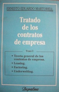 Tratado de los contratos de empresa