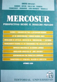 Mercosur : perspectivas desde el Derecho Privado