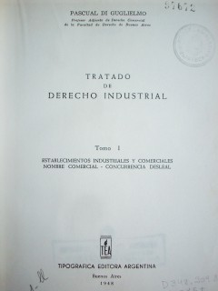 Tratado de Derecho Industrial