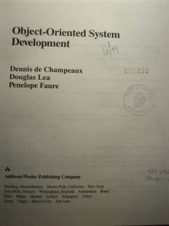 Object-Oriented System Development