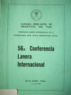 Conferencia Lanera Internacional (56ª)  : informe