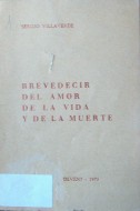 Brevedecir del amor de la vida y de la muerte