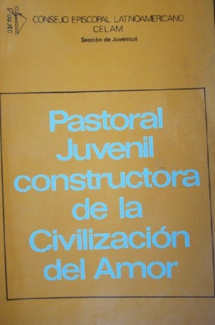 Pastoral juvenil constructora de la Civilización del Amor