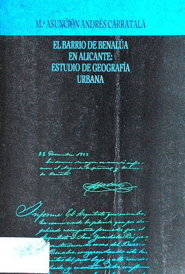 El barrio de Benelúa en Alicante : estudio de geografía urbana