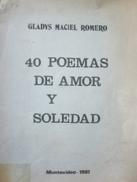 40 poemas de amor y soledad