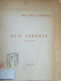 Eco errante : poema