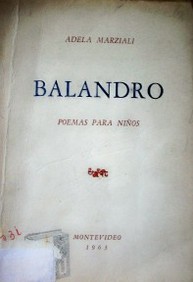 Balandro : poemas para niños