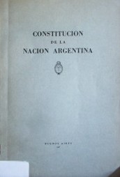 Constitución de la Nación Argentina