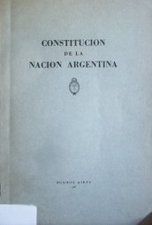 Constitución de la Nación Argentina