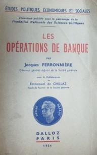 Les opérations de banque