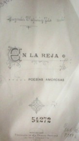 En la reja : poesías amorosas