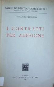 I contratti per adesione