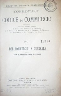 Commentario al codice di commercio