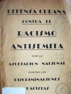 Defensa cubana contra el racismo antisemita