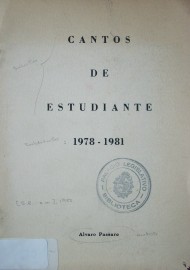 Cantos de estudiante : 1978-1981