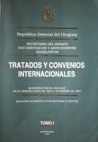 Tratados y convenios internacionales