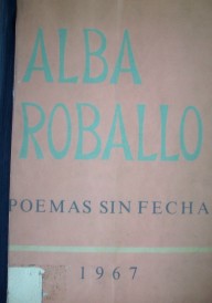 Poemas sin fecha