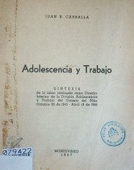 Adolescencia y trabajo