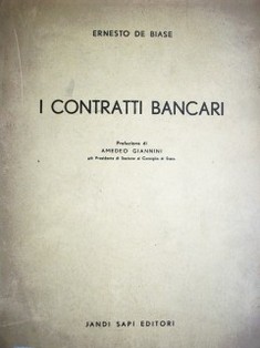 I contratti bancari