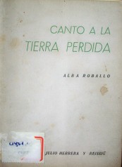 Canto a la tierra perdida