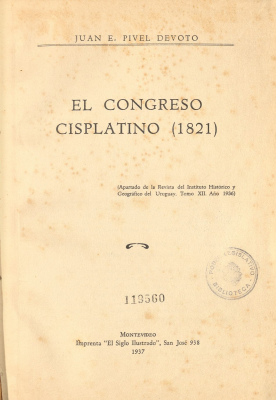 El Congreso Cisplatino (1821)