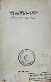 Canto al poeta de la Patria Juan Zorrilla de San Martín