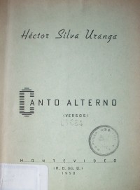 Canto alterno : (versos)