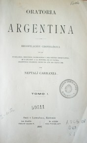 Oratoria argentina