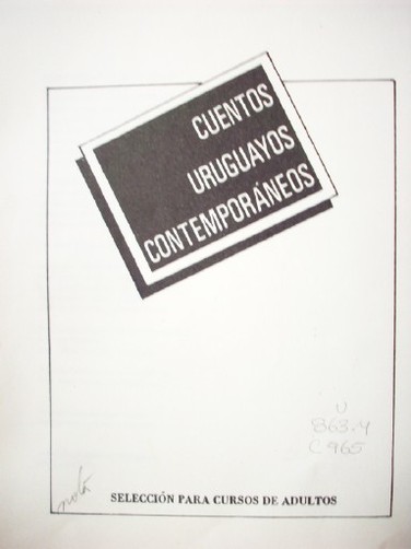 Cuentos uruguayos contemporáneos