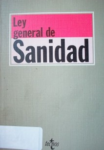 Ley general de sanidad