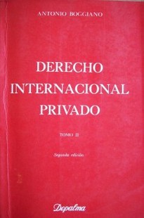 Derecho Internacional Privado.