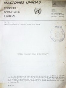 Vivienda y ambiente urbano en el Uruguay