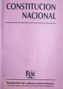 Constitución nacional : reforma constitucional de 1966