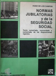 Normas jubilatorias y de la seguridad social