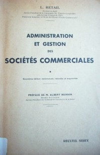 Administration et gestion des sociétés commerciales