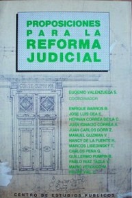 Proposiciones para la Reforma Judicial.