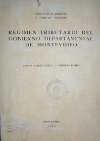 Régimen tributario del Gobierno Departamental de Montevideo