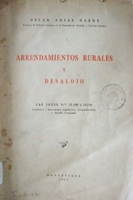 Arrendamientos Rurales y Desalojo