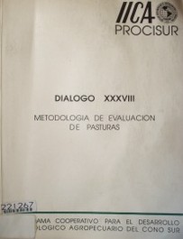 Metodología de evaluación de pasturas (1989 mayo 22-26 : Temuco : Chile)