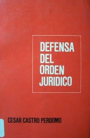 Defensa del orden jurídico