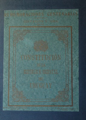 Rememoraciones Centenarias Gestación y Jura de la Constitución de la República