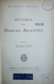 Historia del Derecho Argentino