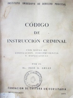 Código de Instrucción Criminal